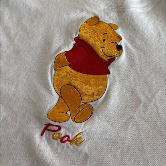 Vtg 90s Blitzz Intl. New York Winnie the Pooh S/S Tee Shirt XL White Embroidered - Picture 8 of 12